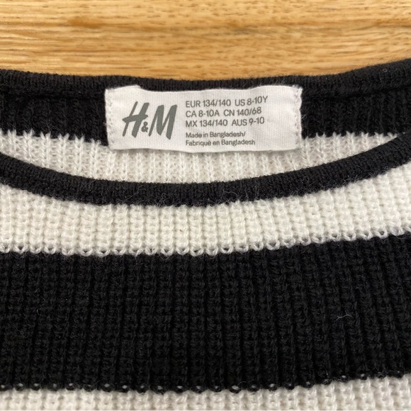 H&M KNIT TOP GIRLS SIZE US 8-10 - Picture 3 of 3